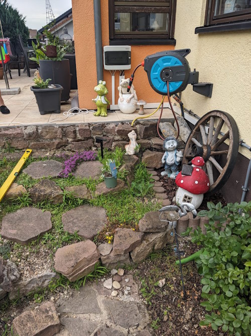 Garten Steintreppe